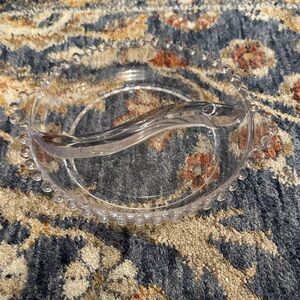 Vintage Imperial Glass Candlewick Oval Relish Sectional Bowl